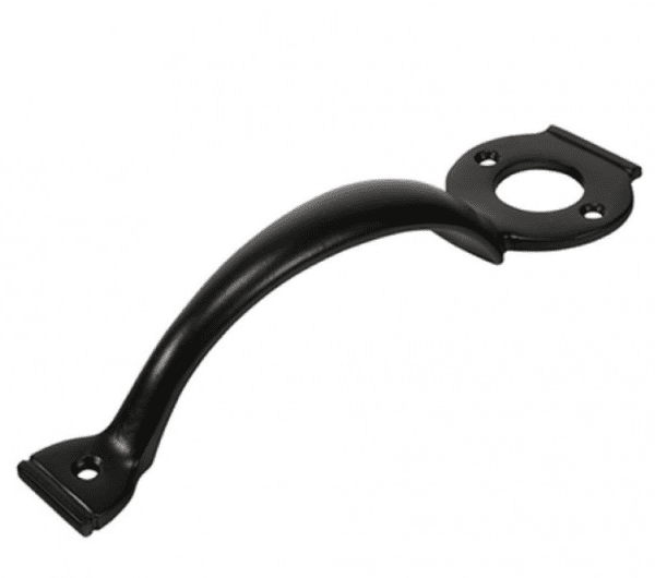 Rim Lock Escutcheon Handle | 8″ | Black