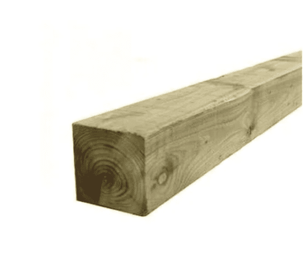 8FT 3x3 Wood Post Green