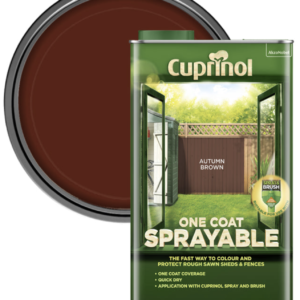 Cuprinol One Coat Spray Fence Treatment Autumn Brown L