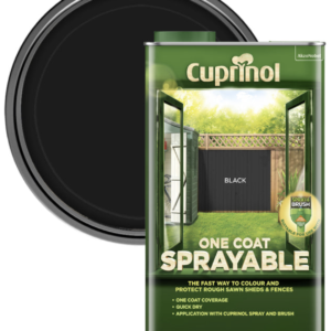 Cuprinol One Coat Spray Fence Treatment Black L