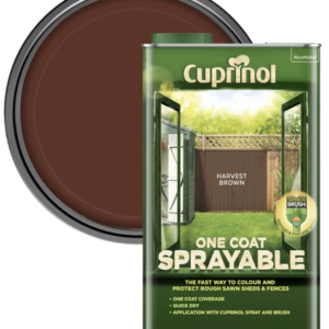 Cuprinol One Coat Spray Fence Treatment Harvest Brown L