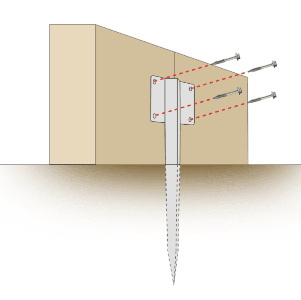 Single Sleeper Flat Support Spike | 440mm x 95mm