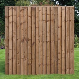 7FT x 5FT | Superior Heavy Duty Closeboard Fence Panel | Brown | Made using the highest quality UC3 timber, galvanised nails, additional rails and panel capping