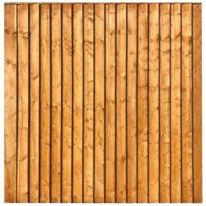 7FT x 6FT | Superior Heavy Duty Closeboard Fence Panel | Brown | 52.50KG