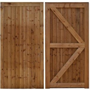 Heavy Duty Gate | Closeboard 1800mm High x 900mm Wide | Fully Framed & Rebated | 27.19KG
