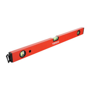 Spirit Level | 600mm - Box Beam | A strong and lightweight aluminium box level, featuring three vials and plastic impact resistant end caps.