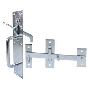 Suffolk Latch | 205mm x 45mm | Zinc / Silver | Ideal for domestic gates, an external handle allows gate to be opened from the outside.