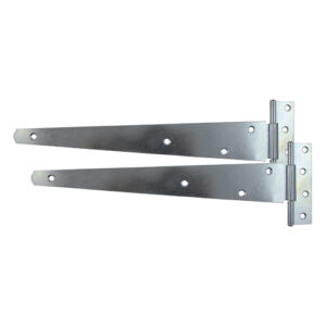 Tee Hinges | 10" | Zinc / Silver | Ideal for medium weight regular use gates, shed and also garage doors in domestic applications.