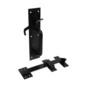 Medium Suffolk Latch | 205mm x 45mm | Black | Low price gate latch that is ideal for domestic gates.