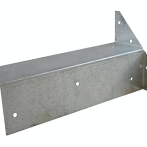 Arris Rail Bracket | 300mm | Galvanised | Arris Rail Brackets are suitable for securing arris rails to a square fence post when building feather edge fencing.