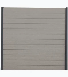 DuraPost VISTA Composite Fencing Boards | Pack of 4 | 1.82m (6FT) – Oyster | Sleek, low maintenance solution that combines strength, style and sustainability.